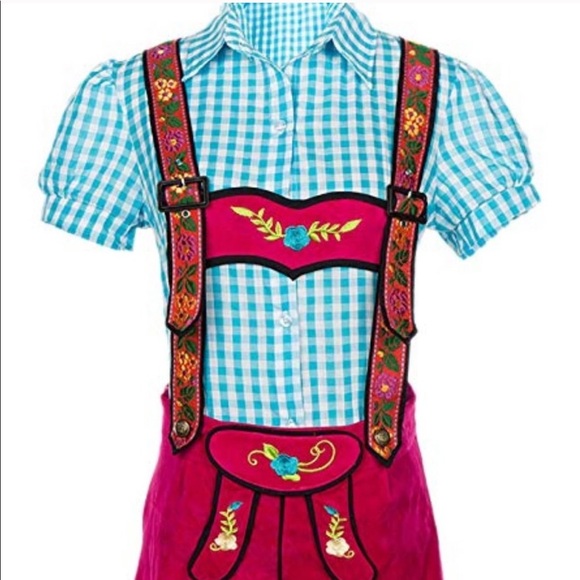 German Bavarian Lederhosen Costume NWT